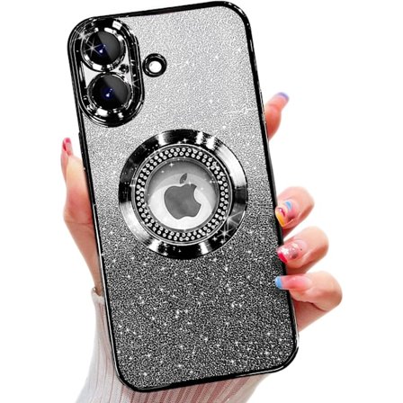Misscase iPhone 16plus Magneettinen Glitter Kuori Yhteensopiva MagSafe kanssa, Täysi Suoja Ohut Iskunkestävä Naarmuuntumaton Kuori Kameralla