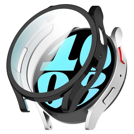 TPU-kuori Samsung Galaxy Watch 6 44mm läpinäkyvä musta