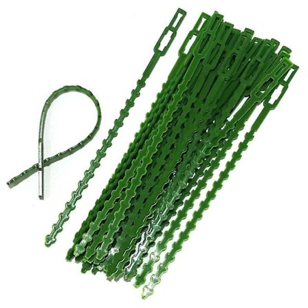 60 stk. justerbare plantebånd, 17 cm planteclips, fleksible plastikbånd, havebånd til plantesupport, genanvendelige havebånd til at binde planter, 