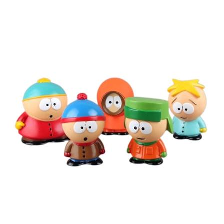 South Park Figurer Legetøj Tegneseriefigurer Eric Cartman Stan Marsh Kyle Broflovski Kenny Mccormick Butters Stotch Skulptur Dekoration-Xin