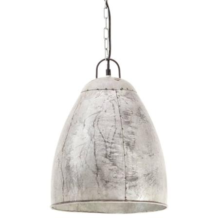 Vidaxl Hänglampa Industriell 25 W Silver Rund 32 Cm E27 Silver