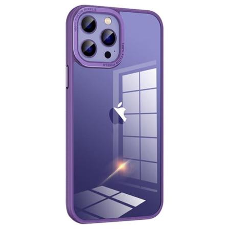 Iphone 14 Pro Max Skal Kameraram I Metall - Lila