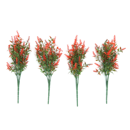 4 stk. Kunstig Lavendel Lys Levende Naturlig Plastblomst for Hage Veranda Vindu