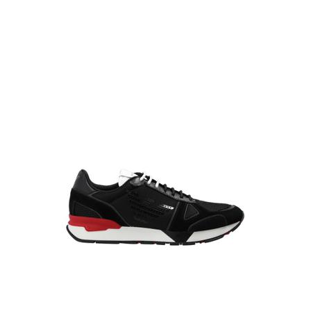 Emporio Armani Sneakers with logo , Zwart , Heren , Maat: 41 EU