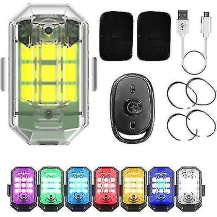Kirkas Langaton LED-Vilkkupolttimo, 7 Väriä Ladattavat Vilkkuvat Valot - yuhao