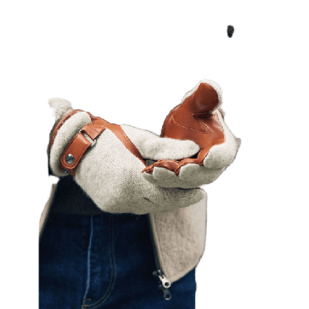 John Henric Leather Gloves Cortina Accessoarer Herr Brun 9