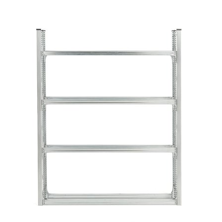 Reifenregal TRANSFORM, Basismodul mit 4 Ebenen, 2500 x 2100 x 400 mm