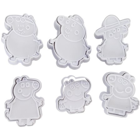Keksform, 6 st kakform, bakform, djurkexform, bakform för tassar, för fondant, kex, kakor, tårtdekoration