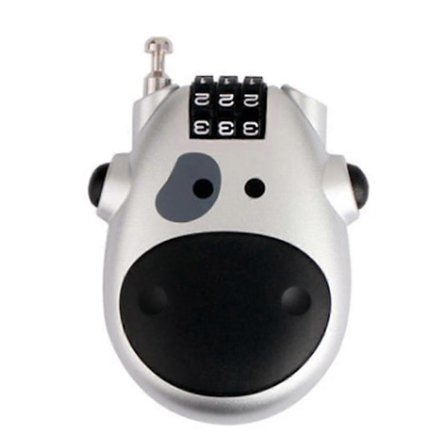 Tyverisikring Teleskopisk Wire Sikkerhedslås Cykelhjelm Bagage Multifunktionel Adgangskodelås Høj Sikkerhed Teleskopisk Wire Reb Stål [DB]