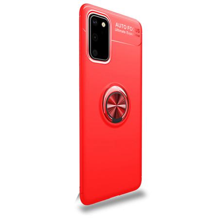Samsung Galaxy S20 - Gennemtænkt cover med ringholder Röd