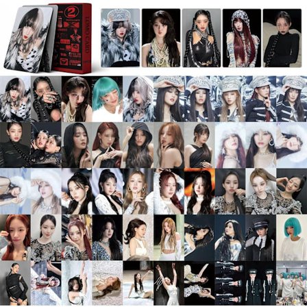 ELEFAD (G) I-DLE Lomo-kort 55 stk. (G) I-DLE 2. fullalbum Super Lady Nytt album fotokort (G) I-DLE Mini Lomo-kort Gave til fans (B)
