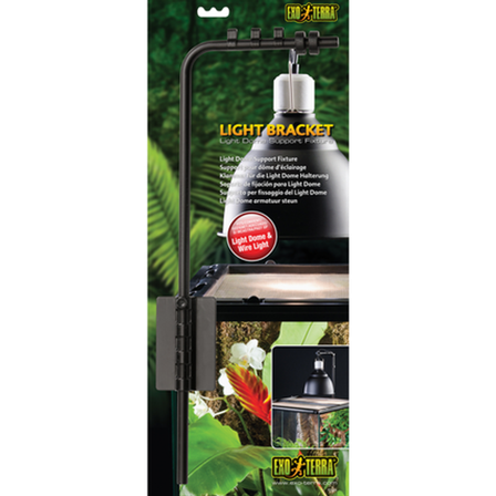 Exoterra - Lysbrakett - støttearmatur for lyskuppel svart 47 cm - Reptil - Terrariebelysning - Belysningstilbehør for terrarium - ZOO.no