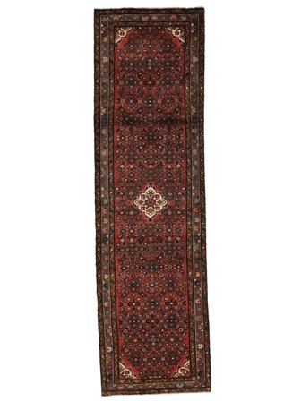 Medallion Small Hosseinabad Fine Rug 82X282 Wool