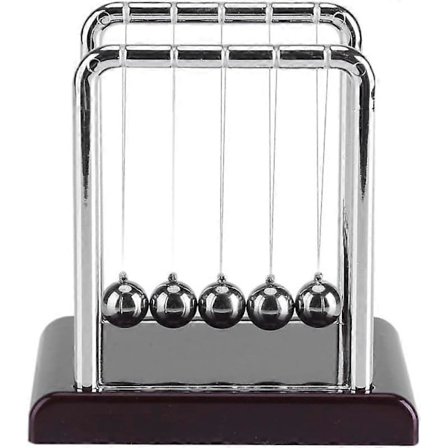 Stål Magnetisk Balanse Ball Vugge Fysikk Vitenskap Pendel Kontor Moro Kontor Utendørs Leke Gave Svingende