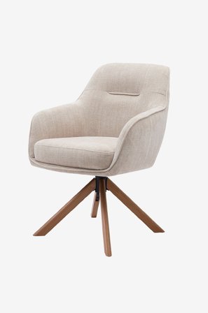 Håum - Nojatuoli 2-pack Partille - Beige - Käsinojalliset tuolit - - Homeroom