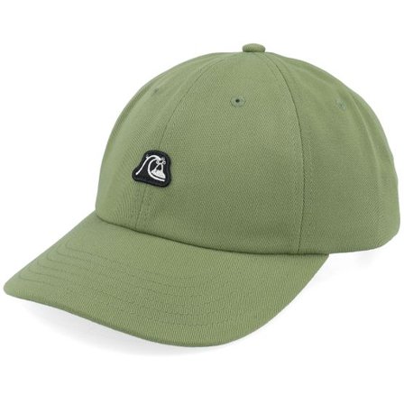 Quiksilver - Grön unconstructed Keps - Pierdrop Cap Loden Green Dad Cap @ Hatstore