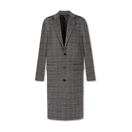 Balenciaga Checked Jas , Grijs , Dames , Maat: S Parka Jassen