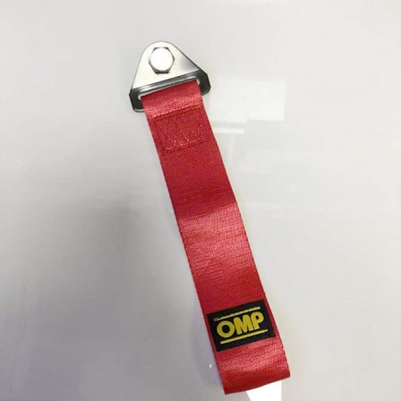 2 stk. nylon tauerep, tauestropp for racerbil, sportstauestropp, rød, 28*5cm