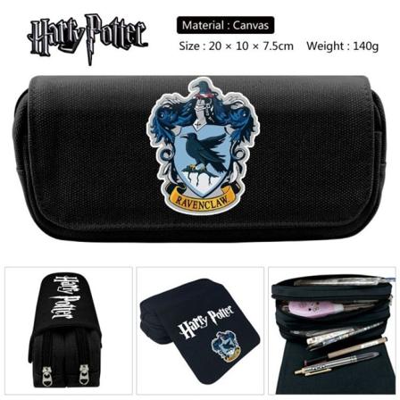 Barne-Harry Potter Ravenclaw pennal Hogwarts pennal lommebok 20x10x7.5cm