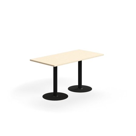Bord VERTICUS, L1400 B700 H720 mm, bjørk/svart