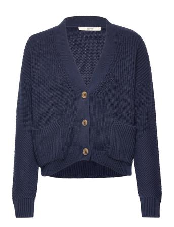 Sweaters Cardigan Stickad Tröja Cardigan Navy Esprit Casual