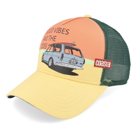 Coastal - Amarillo trucker Gorra - Vibes And Tides Sun Yellow Trucker @ Hatstore