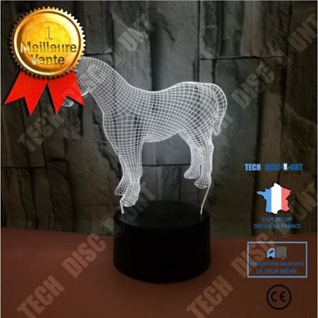 TD Uusi Yön Valo Poni 3D Valot 3D Koristevalaiseminen Värikäs Pöytälamppu