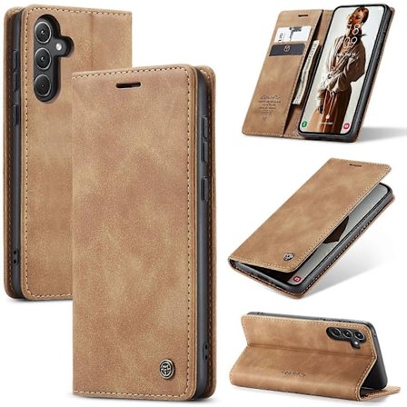 Til Samsung Galaxy A56 5G Etui CASEME 013 Serie Kortholder Stativ Læder Telefon Cover