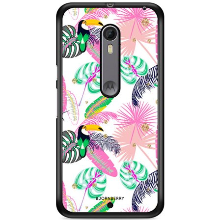 Bjornberry Skal Moto G3 (3rd gen) - Tropical Pattern