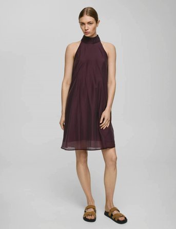 MSCH Copenhagen Mschalithea Faustina Sl Dress - Brown - XL