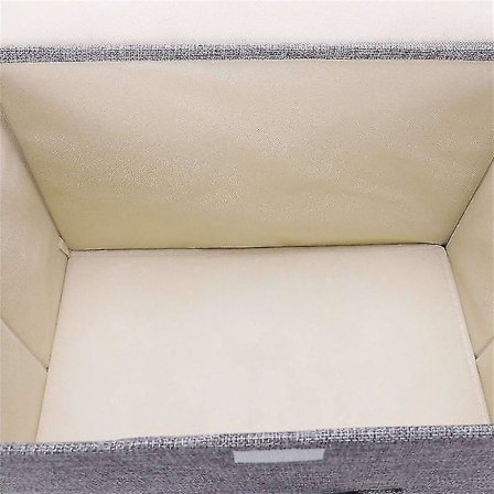 3 kpl Puuvillapellavaa Kangas Taitettava CD-Säilytyslaatikko Taitettava Roskakori Leikkikalujen Säilytyslaatikko Kansi Ja Kahva