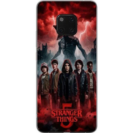 Yhteensopiva Puhelinkuori Huawei Huawei Mate 20 Pro Pimeä Stranger Things -inspiroima fantasiakuvaus salamalla, dramaattisella taivaalla ja intensiiv