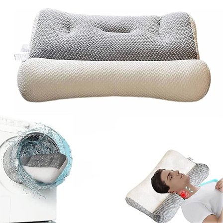 Ny Ergonomisk Pude, Justerbar Komfortabel Og Åndbar Til Alle Sovestillinger
