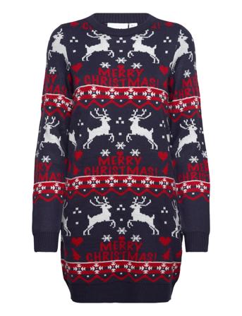 Vianna Reindeer Christmas Knit Dress/Ka Vila Patterned