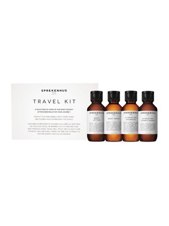 Sprekenhus Oslo Set cont.: Body Wash Travel Size 50 ml + Body Lotion Travel Size 50 ml + Shampoo Travel Size 50 ml + Conditioner Travel Size 50 ml 