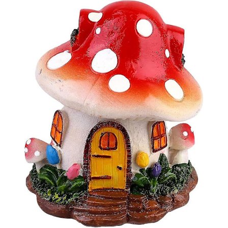 Hartshus i harts, minihartshus i harts, trädgårdsdekoration utomhus