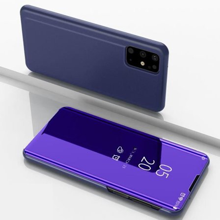 Flip Stand Cover - Samsung - Galaxy S20+ - Stødsikker - Spejl - Lilla