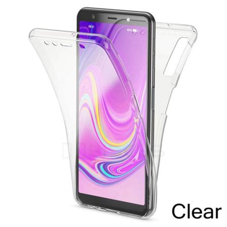 Samsung Galaxy A10 - Dubbelsidigt Silikonskal (north) Transparent/genomskinlig