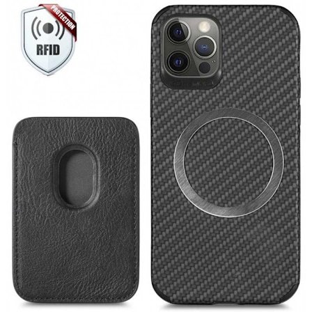 iPhone 12 Stødsikkert etui med magnetisk kortholder Magsafe RFID