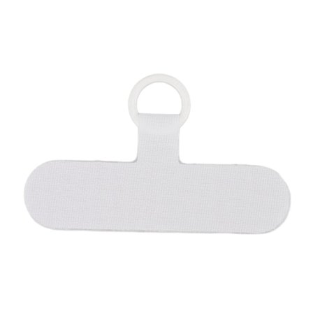 Universal Mobiltelefon Lanyard Patch Nylon Mobiltelefon Hængende Reb Faneforbindelse Fastgørelse Hvid