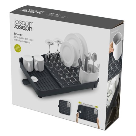 Joseph joseph Extend pidennettävä astiankuivatusteline, harmaa