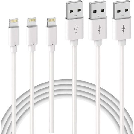 3-pack iPhone Laddningskabel 1M, Snabbladdning Lightning-kabel