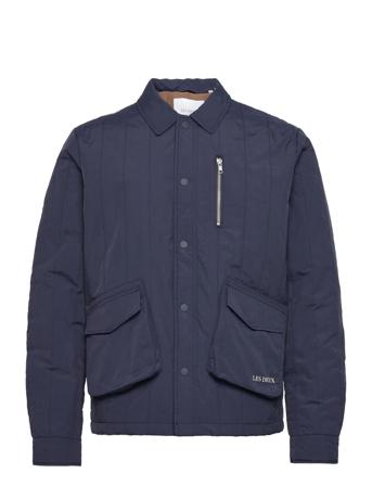 Niles Ripstop Jacket Quiltet Jakke Blå Les Deux
