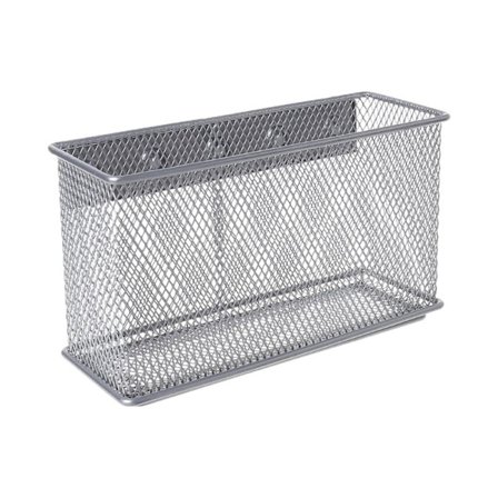 Hållbar Kylskåp Mesh Magnetisk korg Förvaringslåda Penna Makeup Organizer