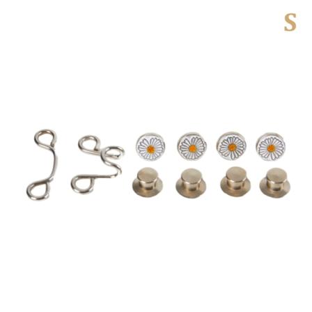 Button Clip Bukse Midjeknapper Justerbare knappnåler Pant Wais S