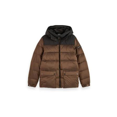 Scotch & Soda, Winter Jackets Brązowy, Mężczyzna, Rozmiar: M