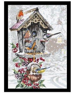 Broderikit Billede Fuglehuset - Luca-S