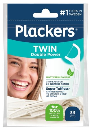 Plackers Twin tanntrådbøyler 33 stk