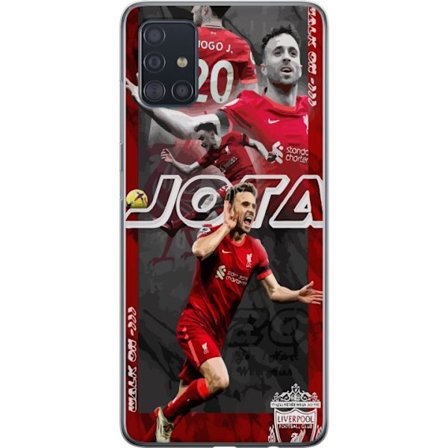 Yhteensopiva Puhelinkuori Samsung Galaxy A51 Liverpool Diogo Jota nro 20 jalkapallo juliste Portugali hyökkääjä Punaiset hyökkääjät Premier League jou