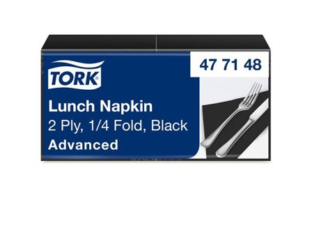 TORK Servett Lunch 2-lags svart 200/fp - Lyreco - Kök och servering - Servetter och dukar - Servett - 2-lagers